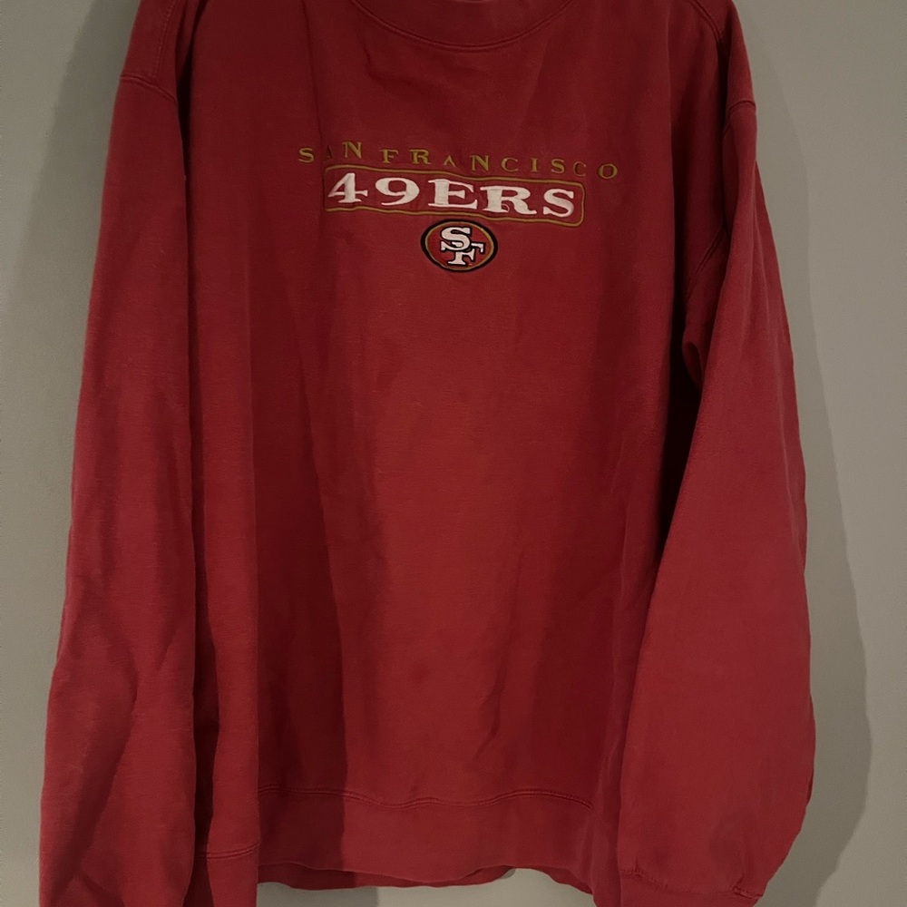 VINTAGE oversized San Francisco 49ers Red Sweatshirt